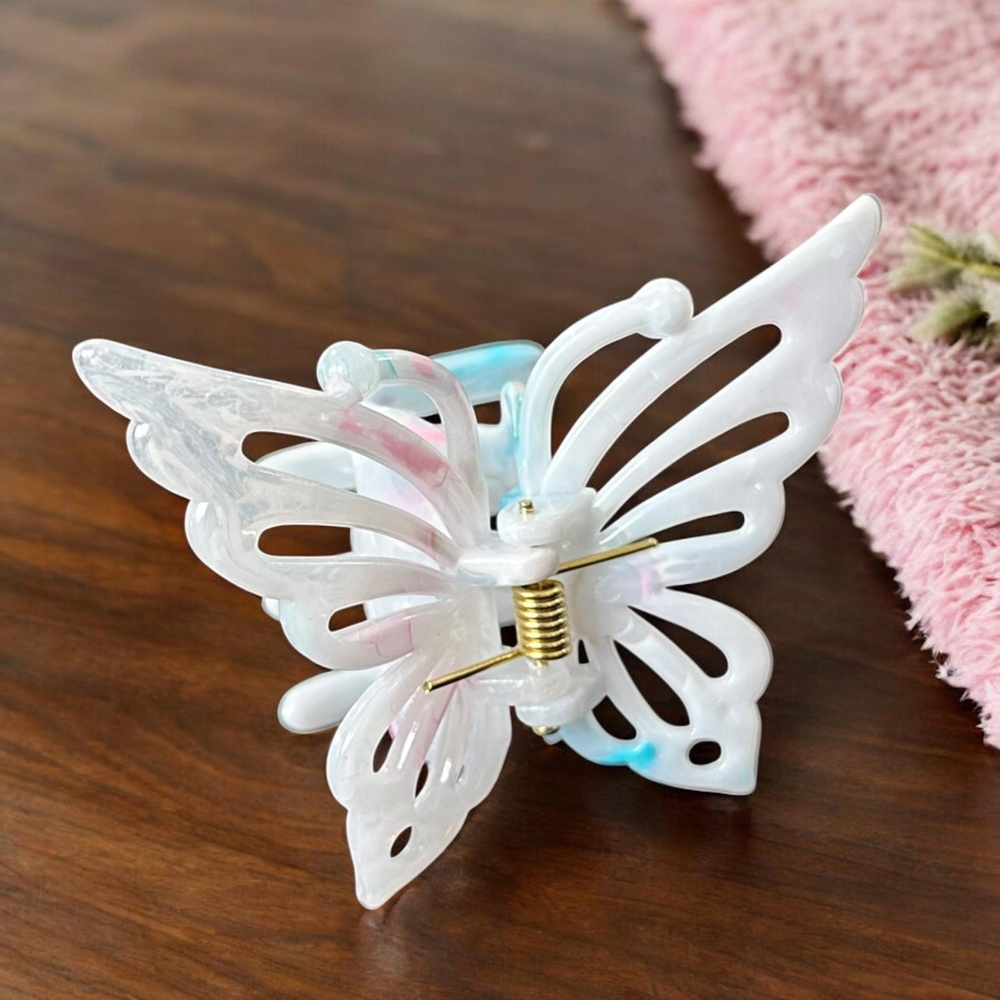 12 Pinzas Mariposas Marmoleadas Lindas $7 c/u