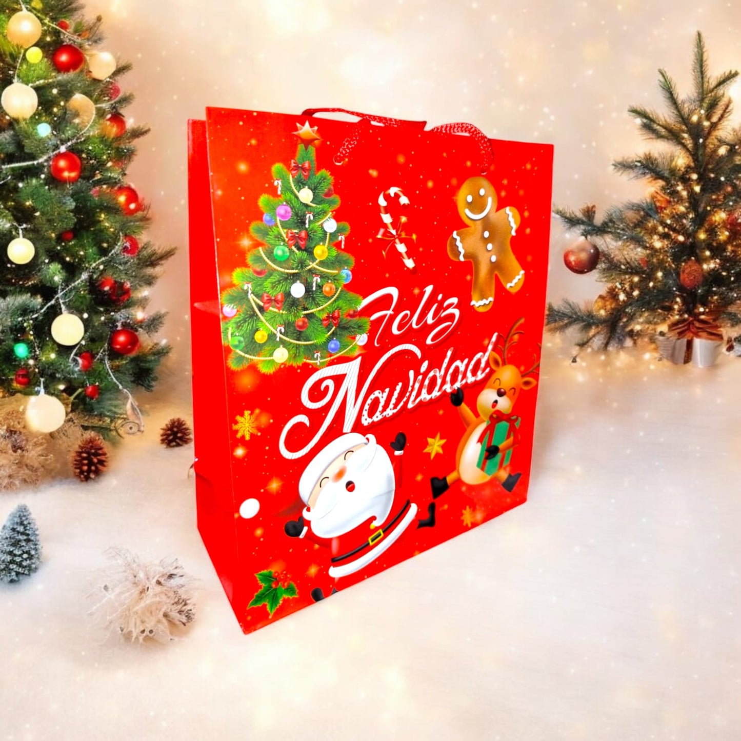 12 Bolsas de regalo Santa  $5.5 c/u