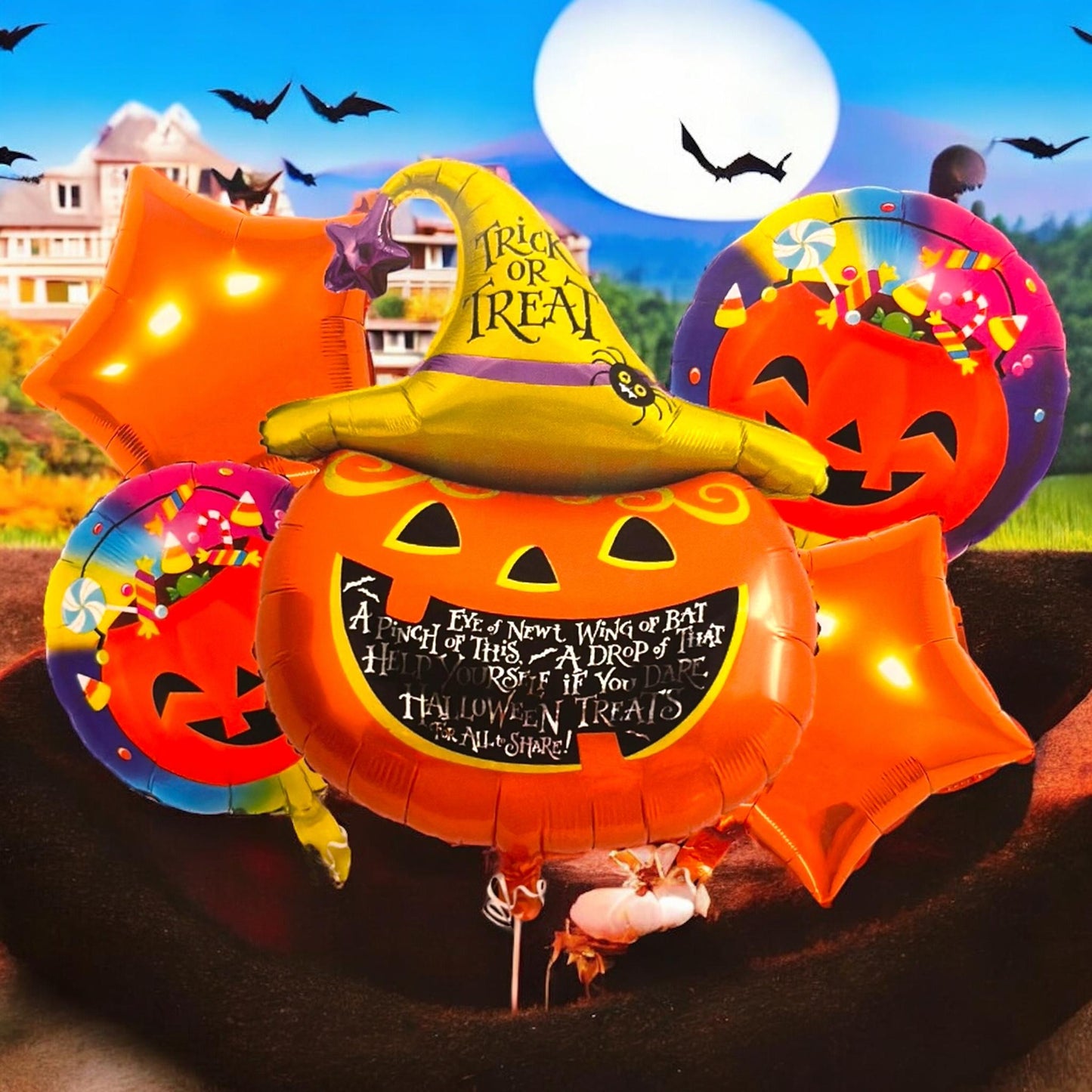 12 Sets de Decoracion Globos Halloween  $27 c/u