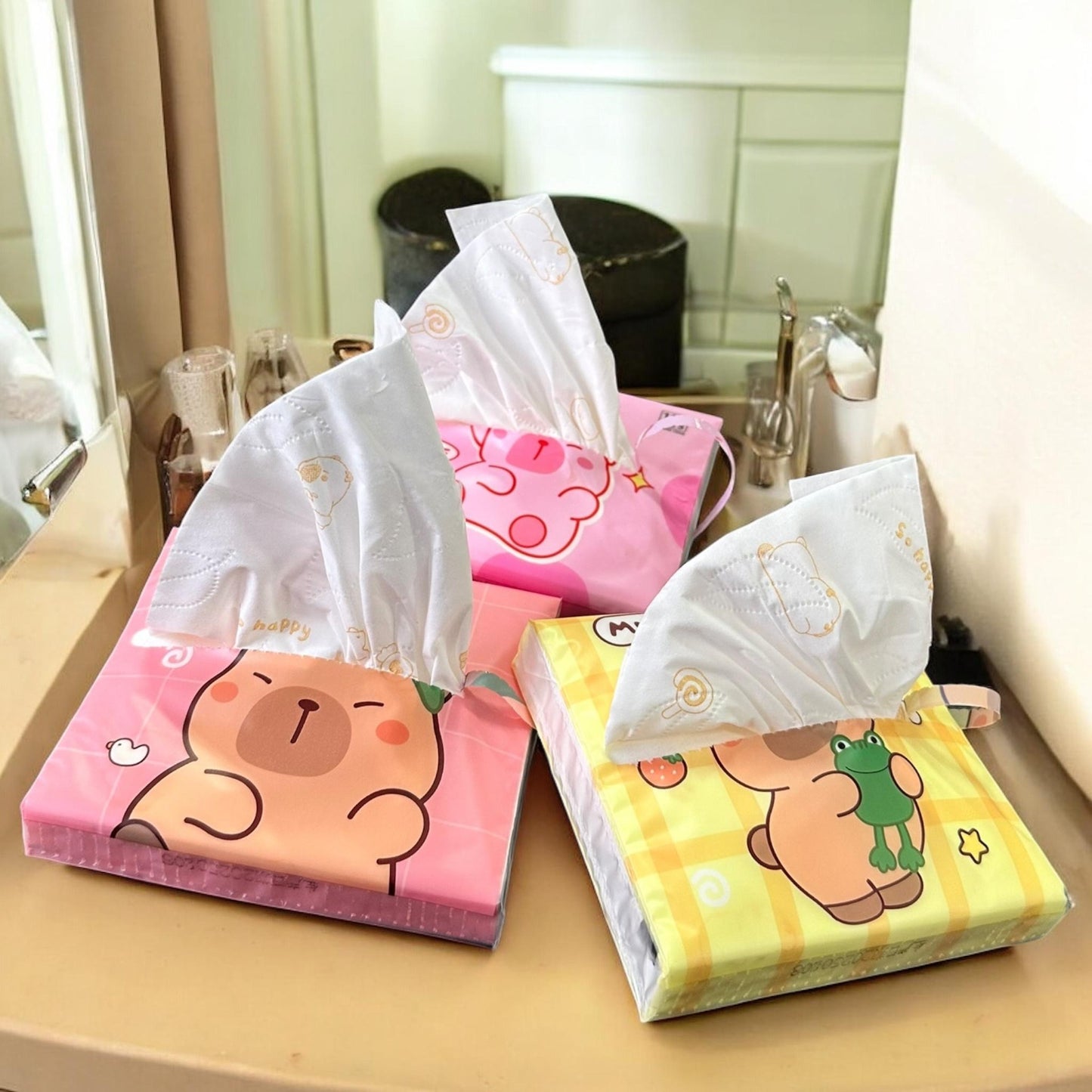 18 Bolsitas de Klenex Capibaras $17 c/u