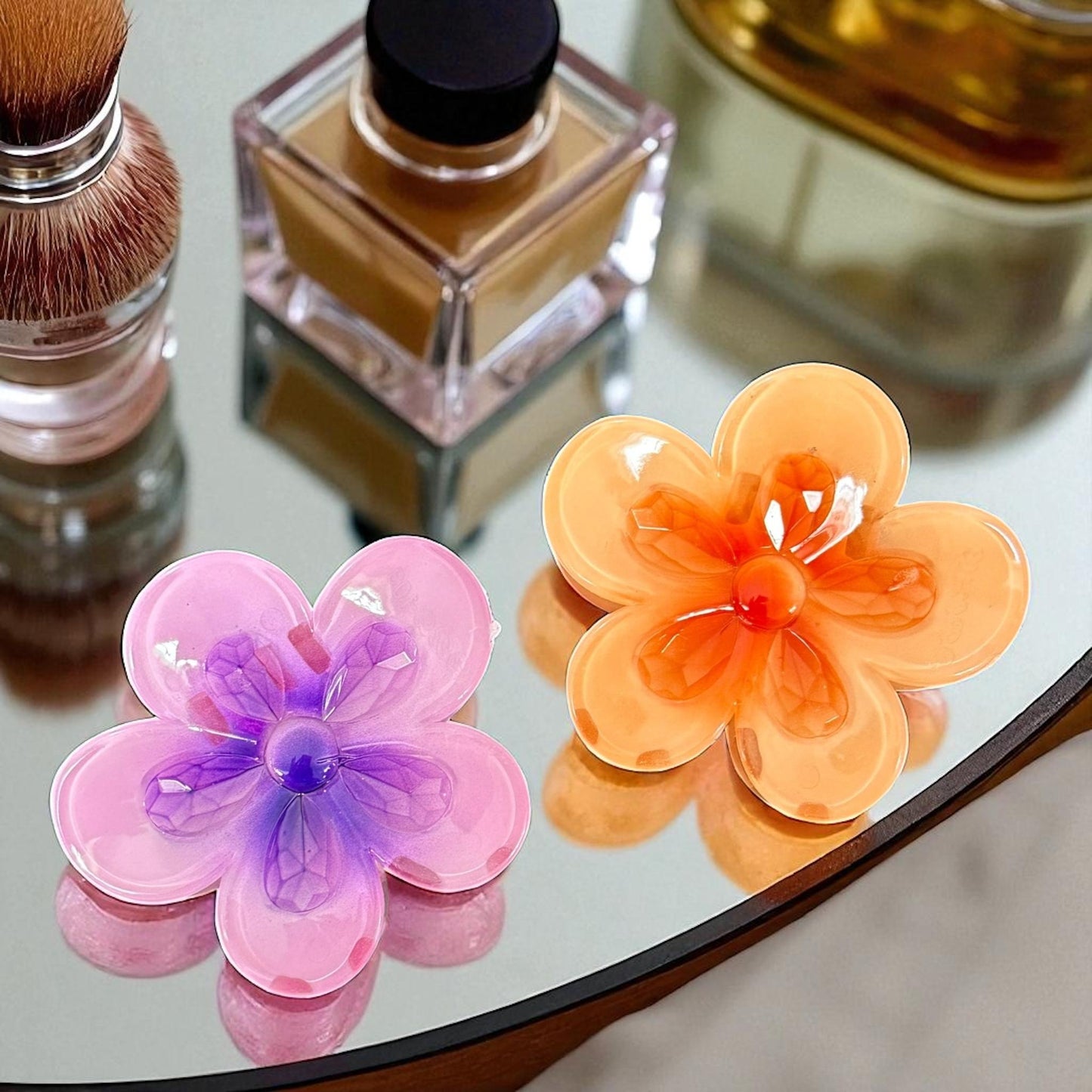 12 Pinzas Flor Pequeña Hermosas $6.75 c/u