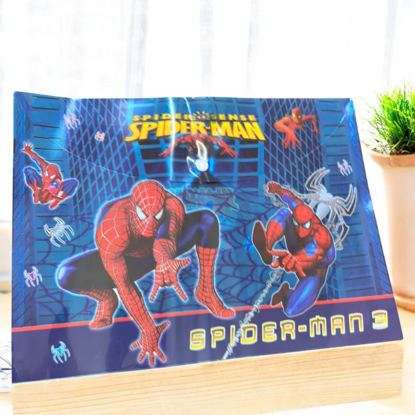 12 Folders Sanrio/Spiderman con Boton $6 c/u