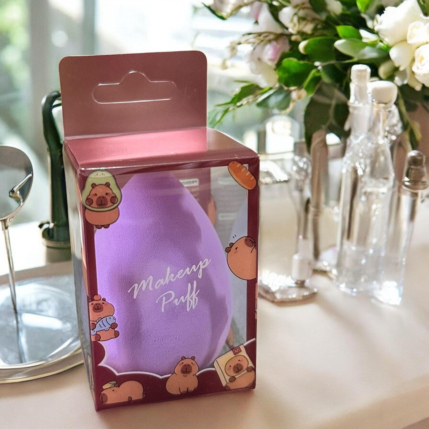 12 Esponjas para Maquillaje Capibaras $5.8 c/u