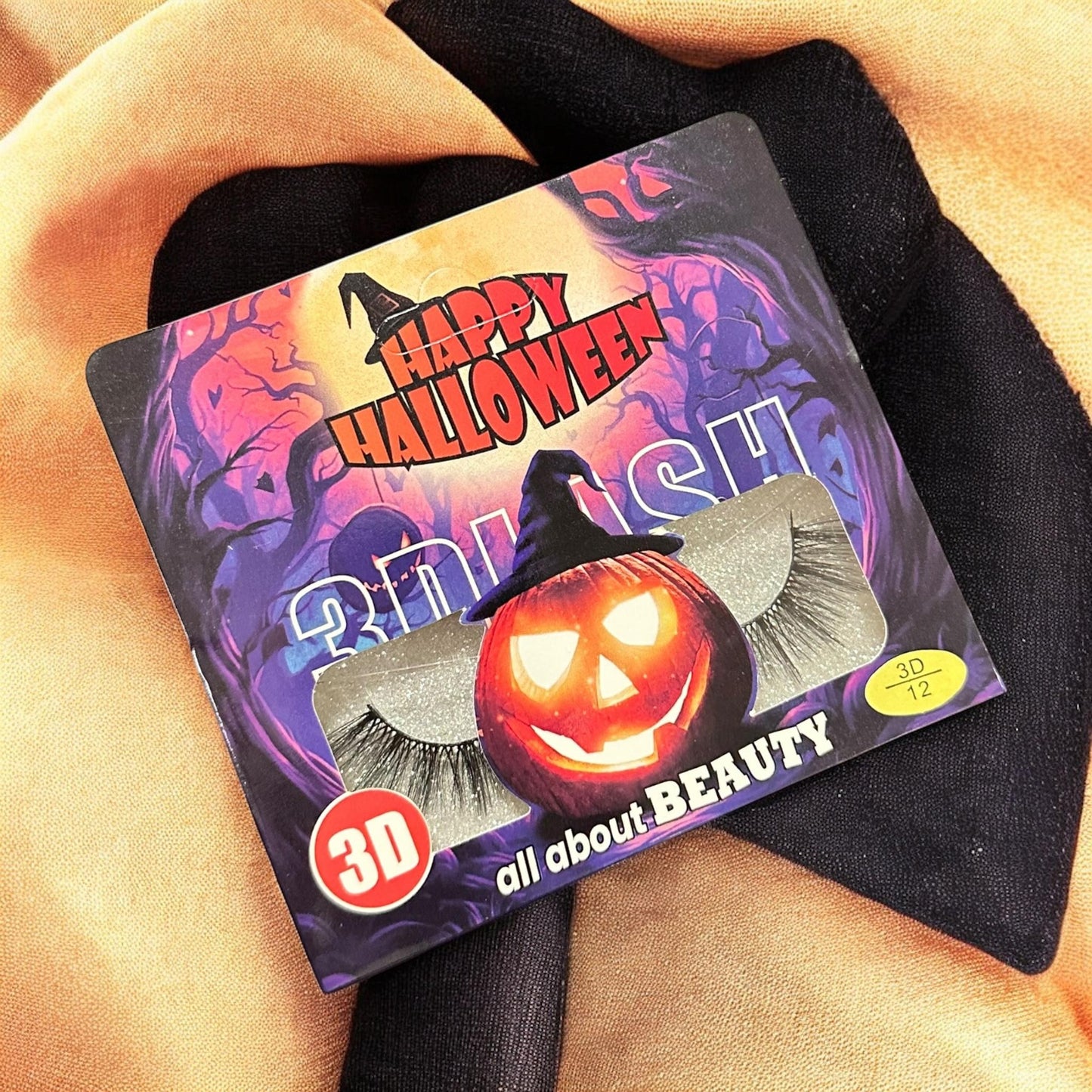 12 Pestañas Clasicas Halloween $7.5 c/u