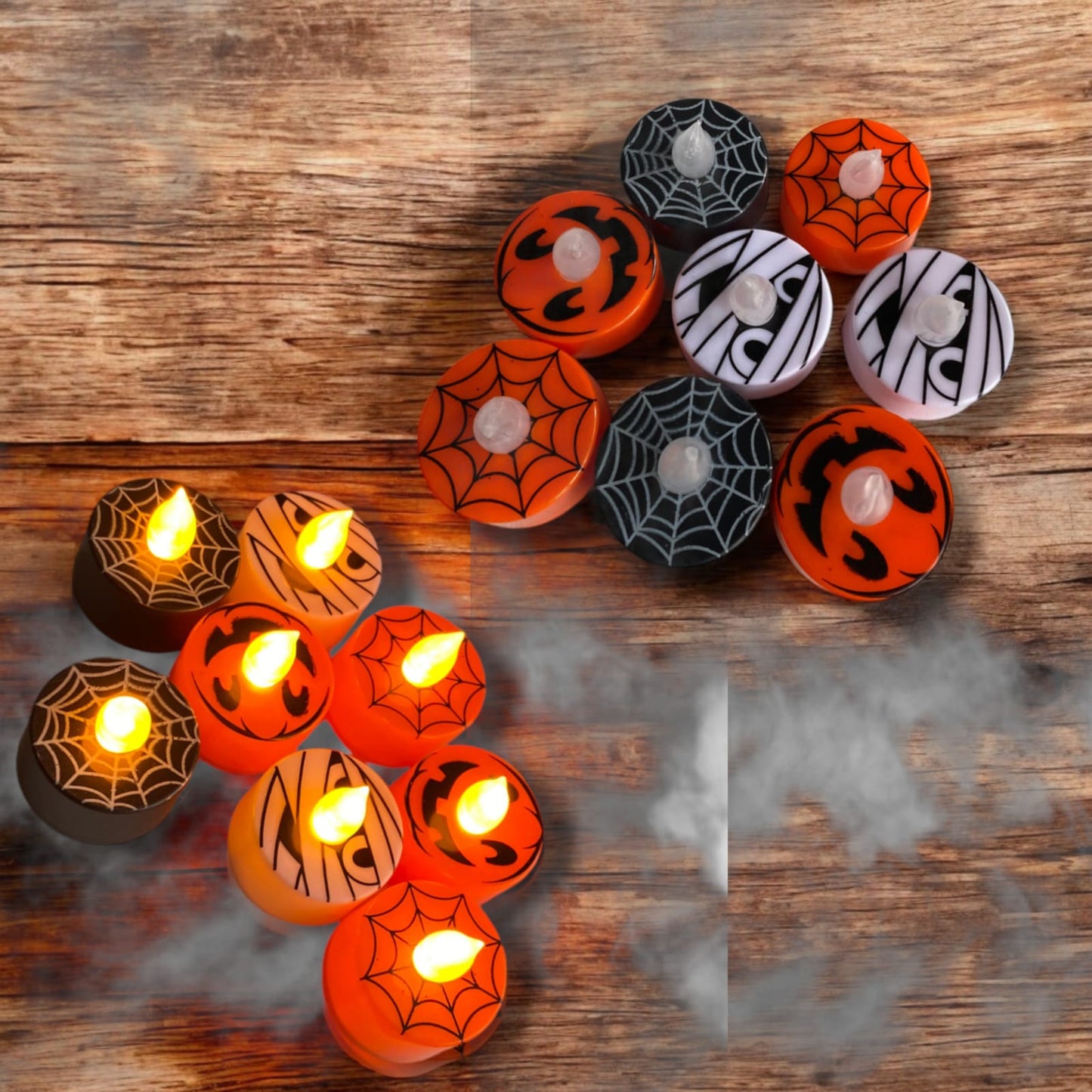 24 Velitas Halloween diferentes diseños $5.7 c/u