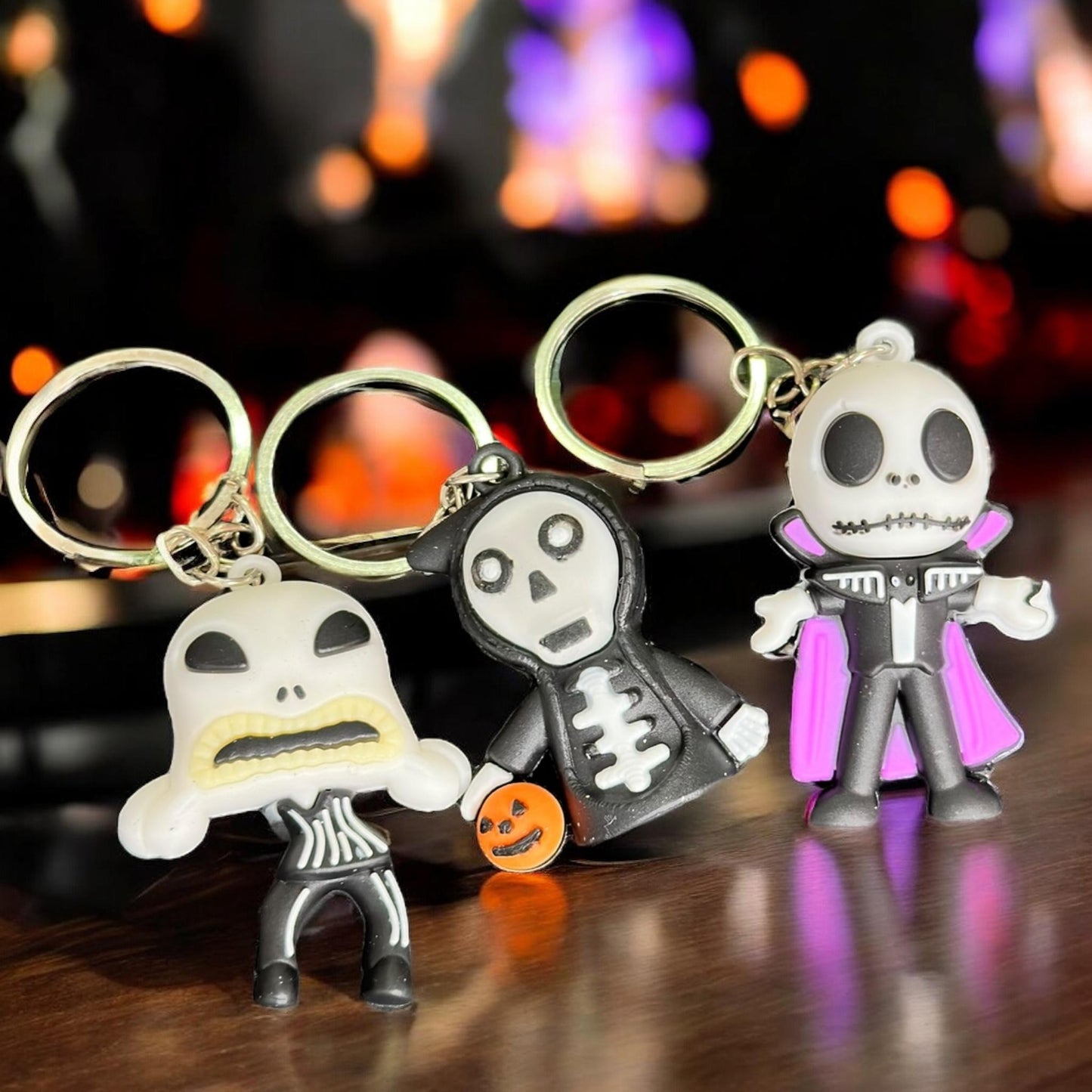 12 Llaveros Halloween Figura 3D $5.5 c/u