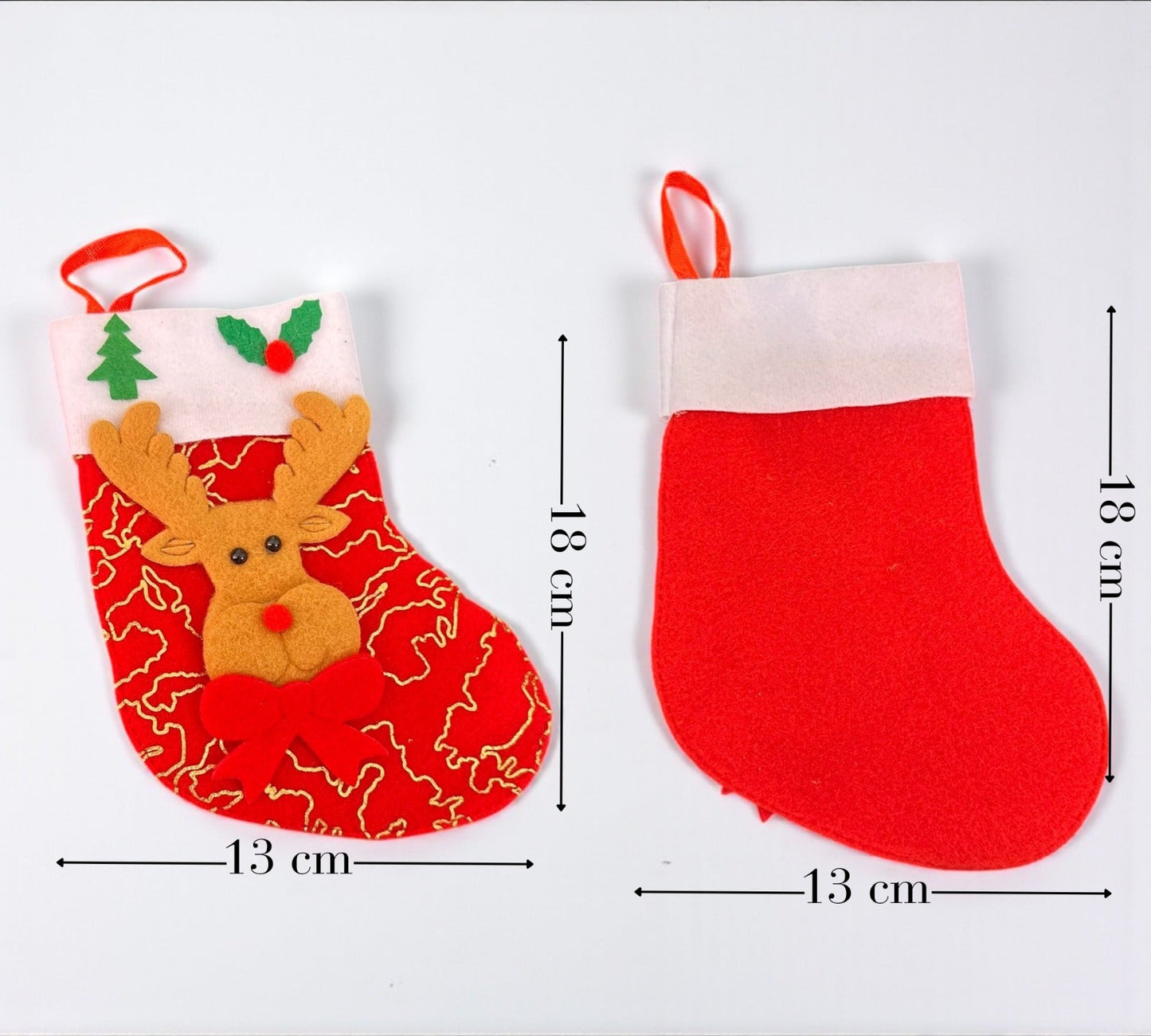 12 Colgante Bota Navideña Merry Chritsmas $11.3 c/u