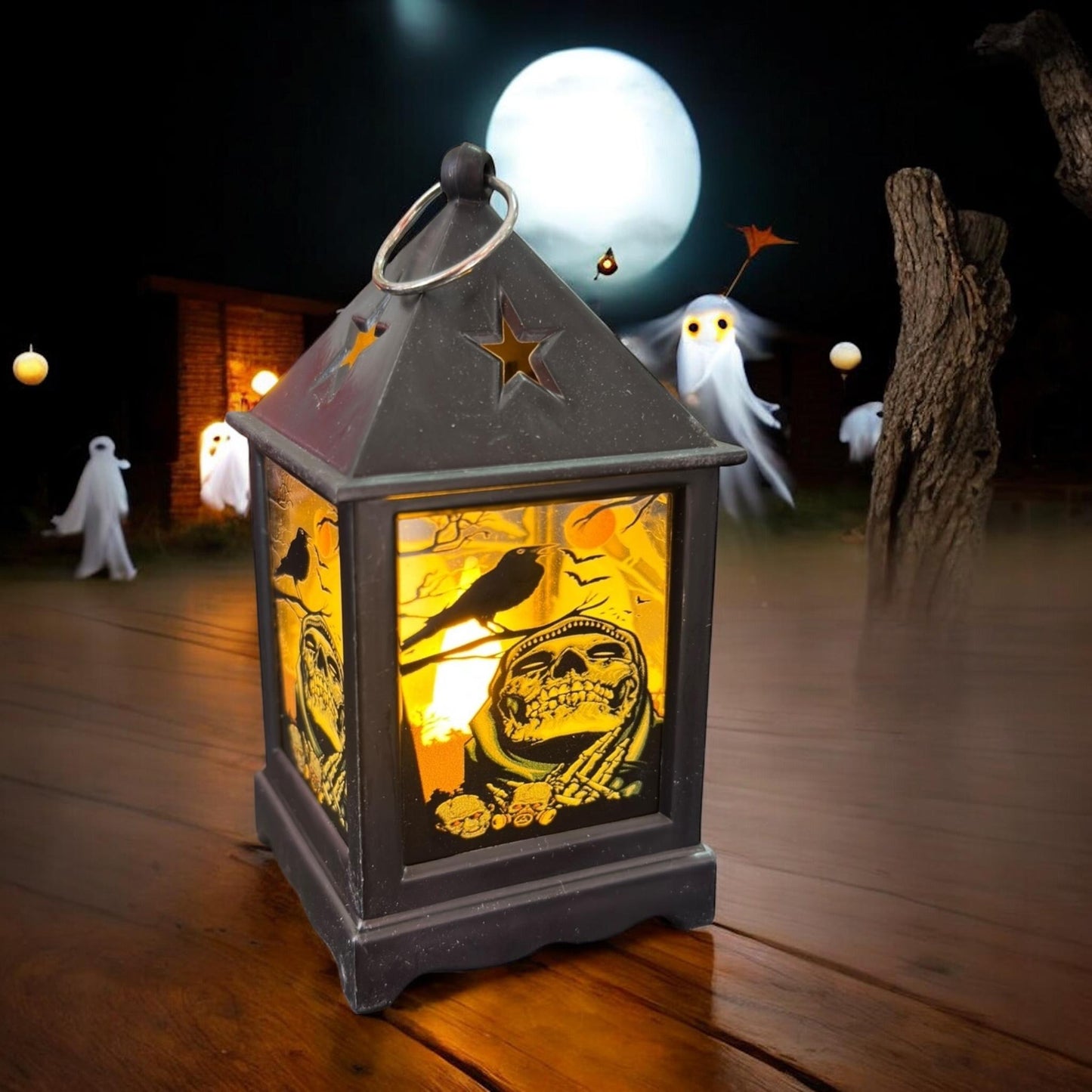 24 Linternas de Halloween con Luz $18.75 c/u