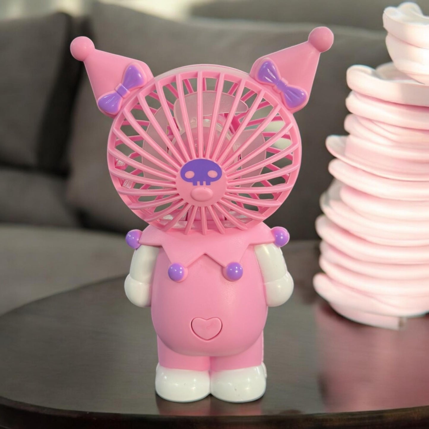 Ventilador Kuromi de Mano Tornasol