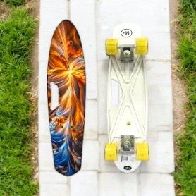 Patineta con Diseños y Agarradera 60cm