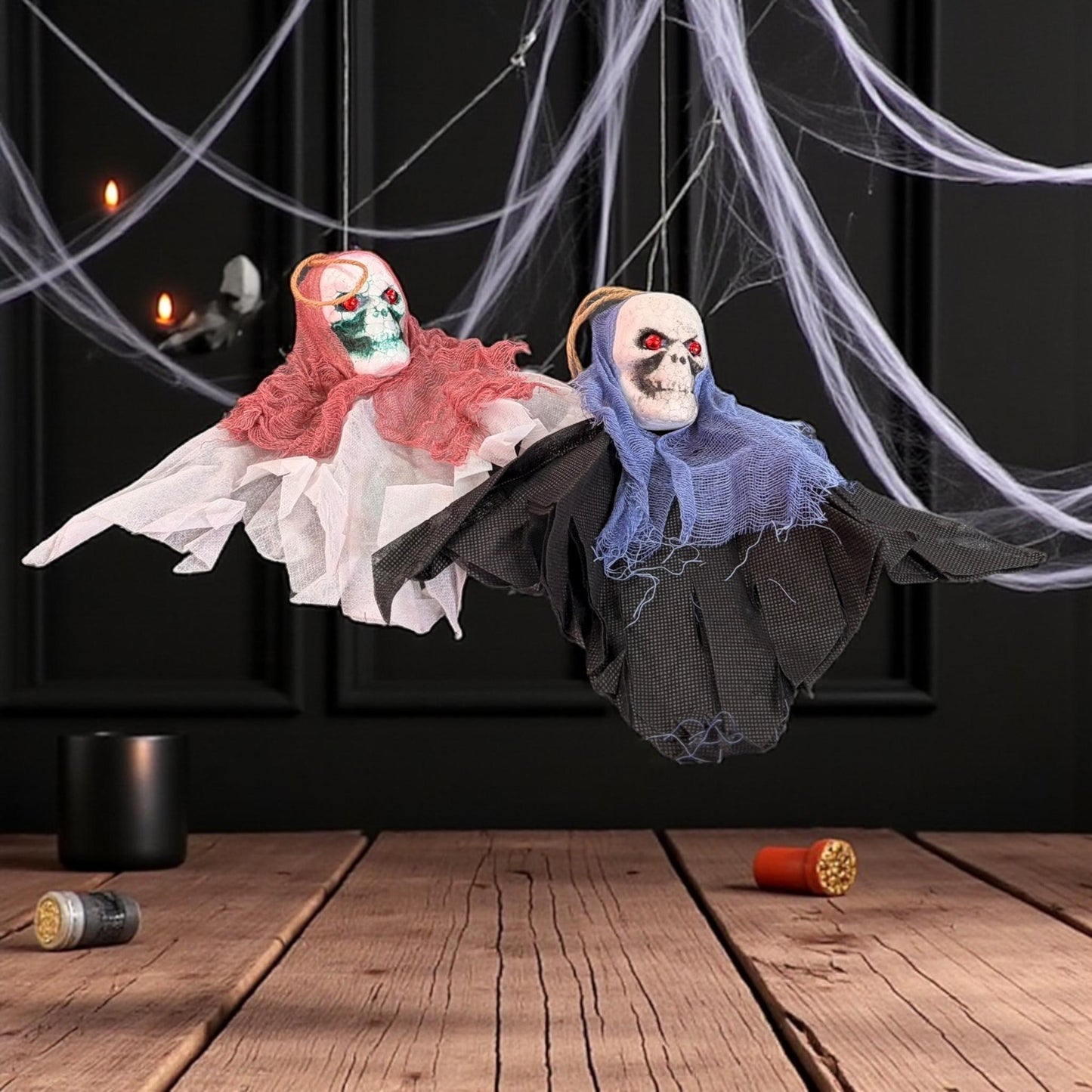 12 Calavera Decoracion Halloween $24 c/u