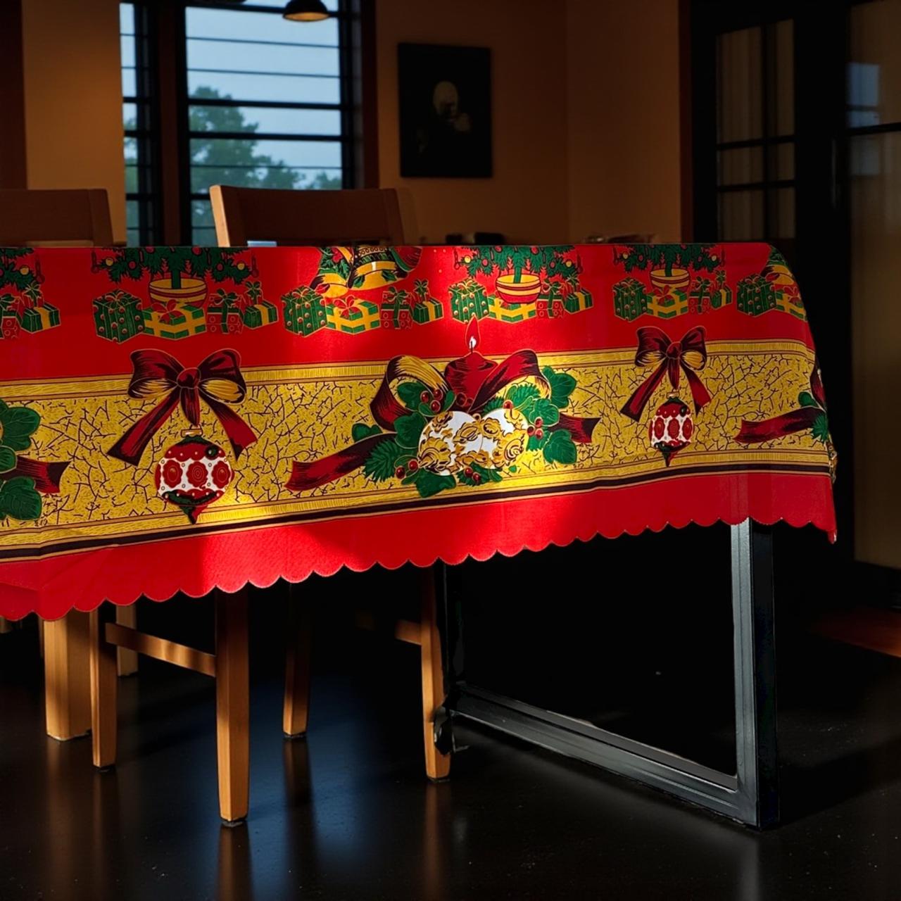 Mantel de Tela para Mesa Navideño 240 cm x 140cm