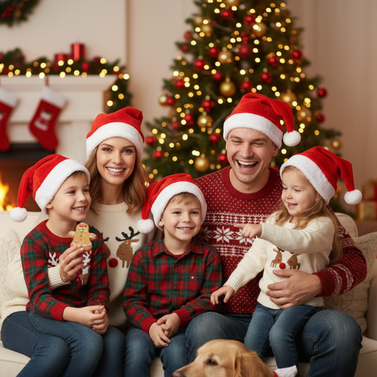 12 Gorro Navideño Santa $4.9 c/u