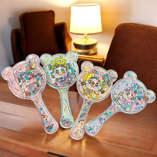 12 Cepillos para Cabello Ositos con Confetti $22 c/u