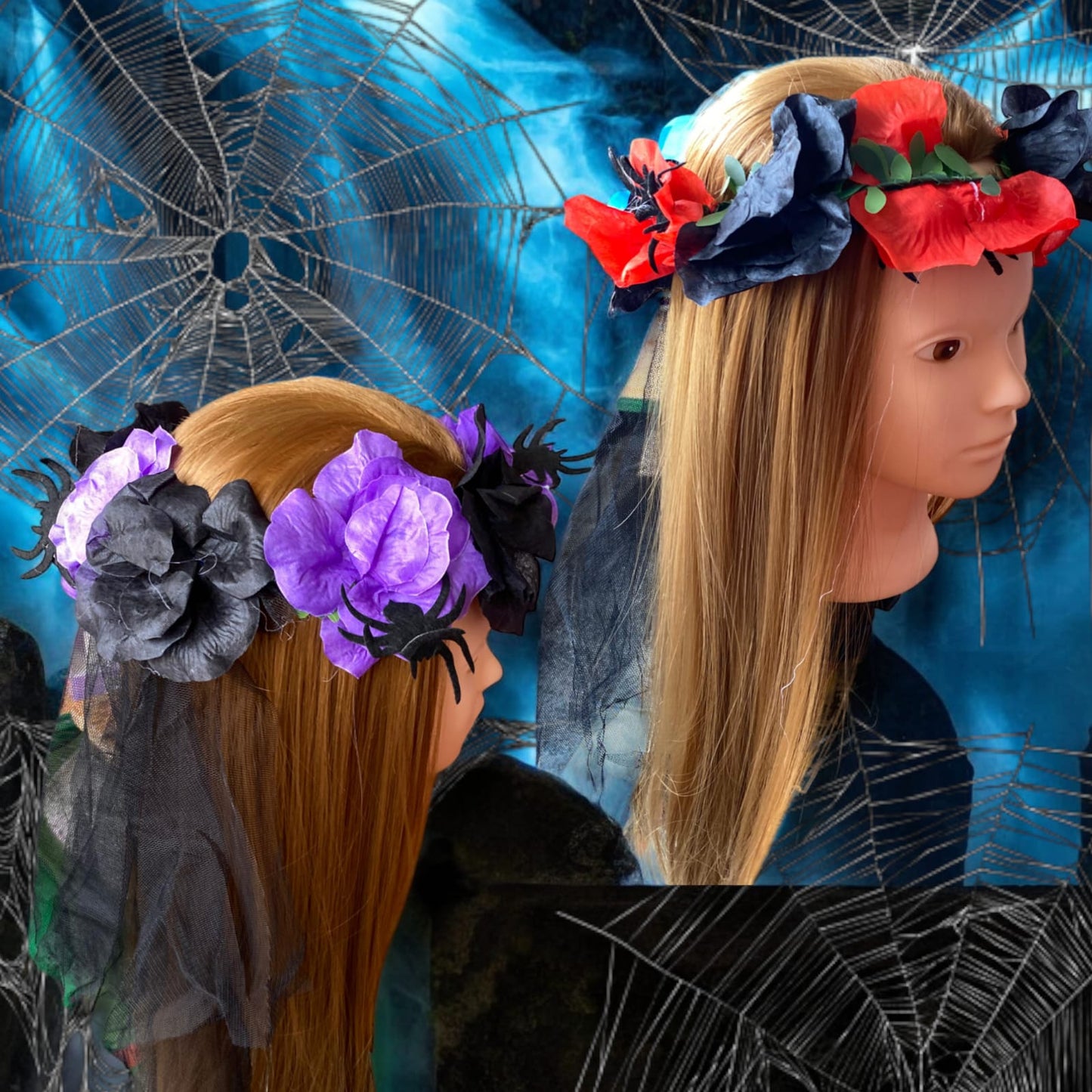 12 Diadema Flores Día de muertos $25 c/u