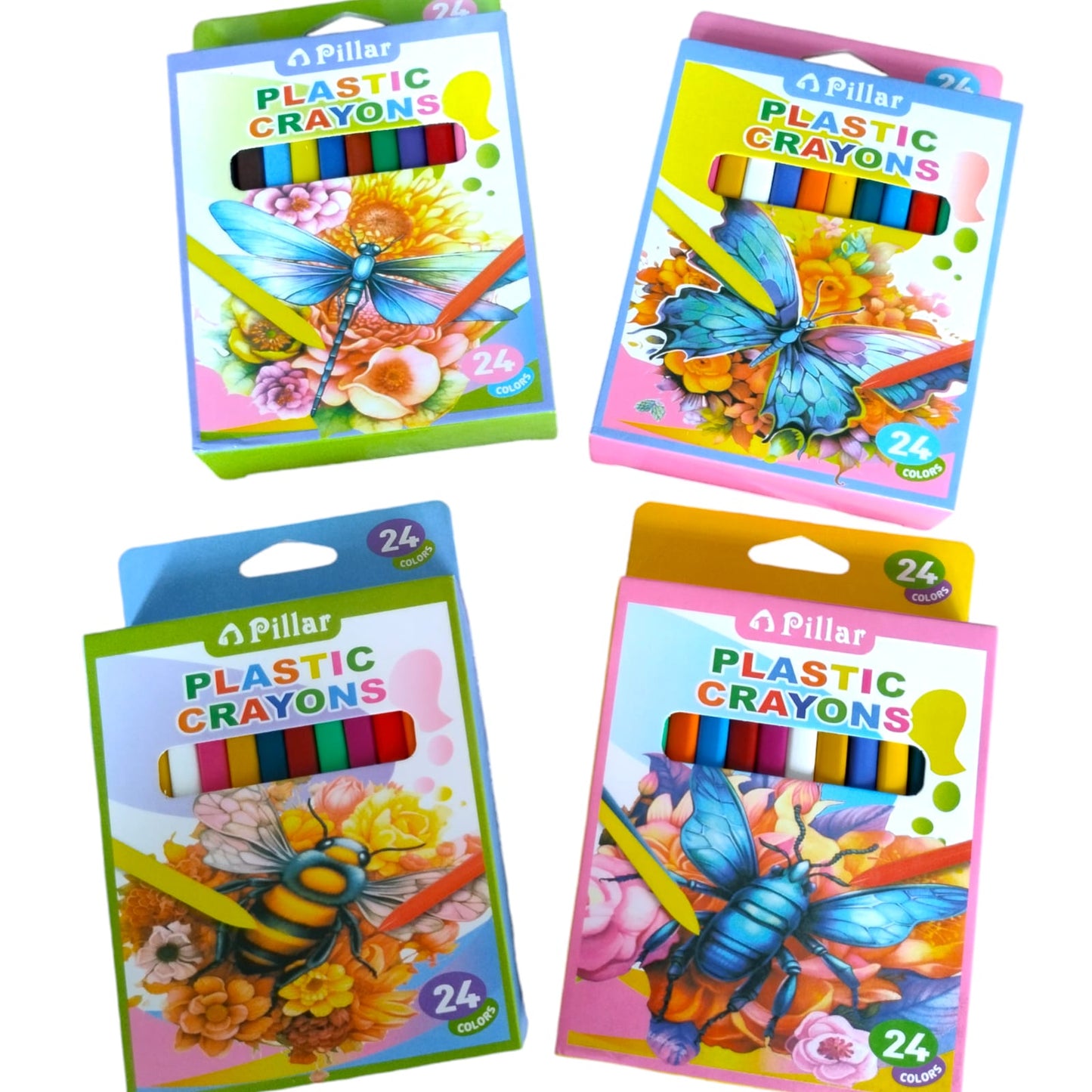 6 Cajas de lapiz de colores de Cera $39 c/u