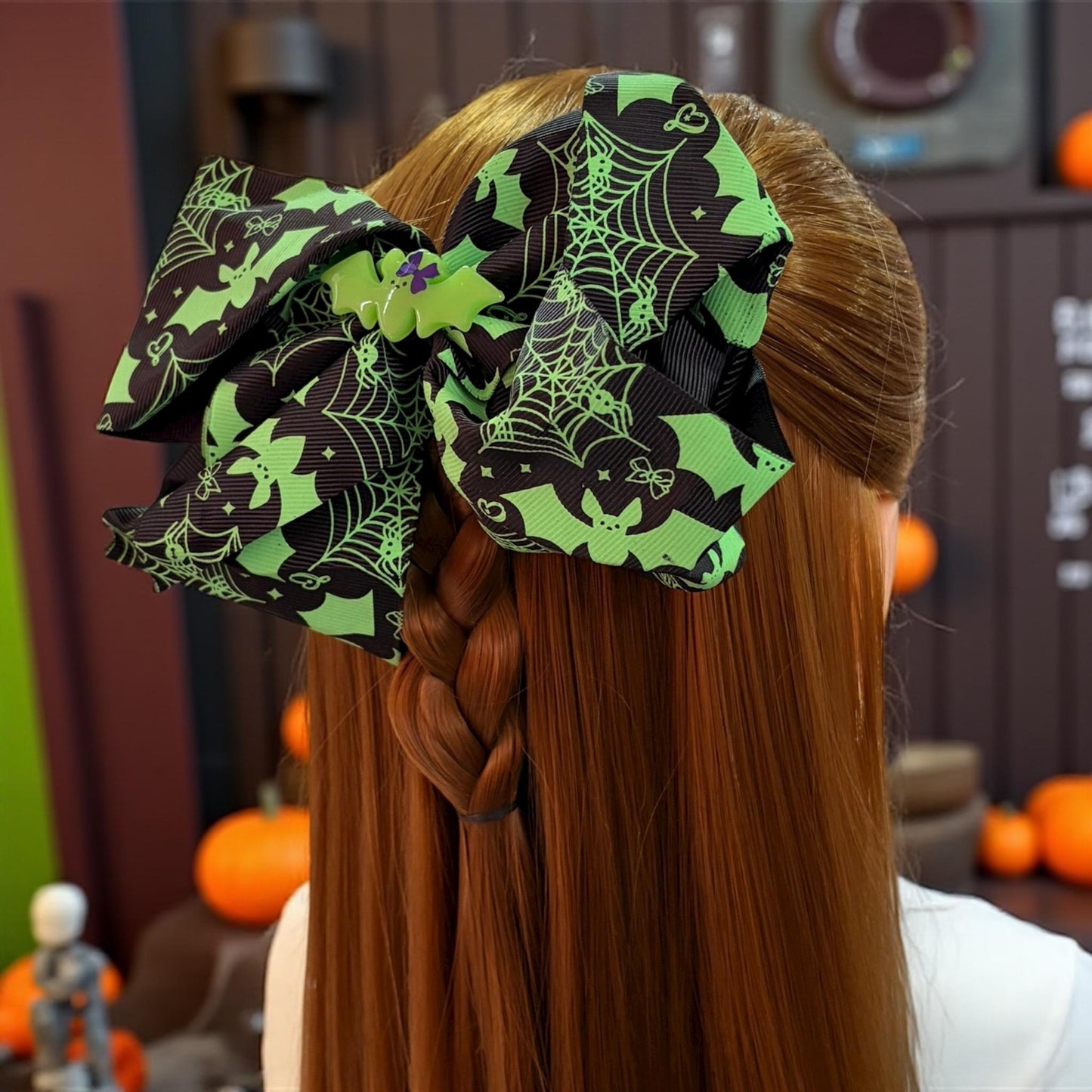 12 Moños Coquette Halloween Estampados G $14 c/u