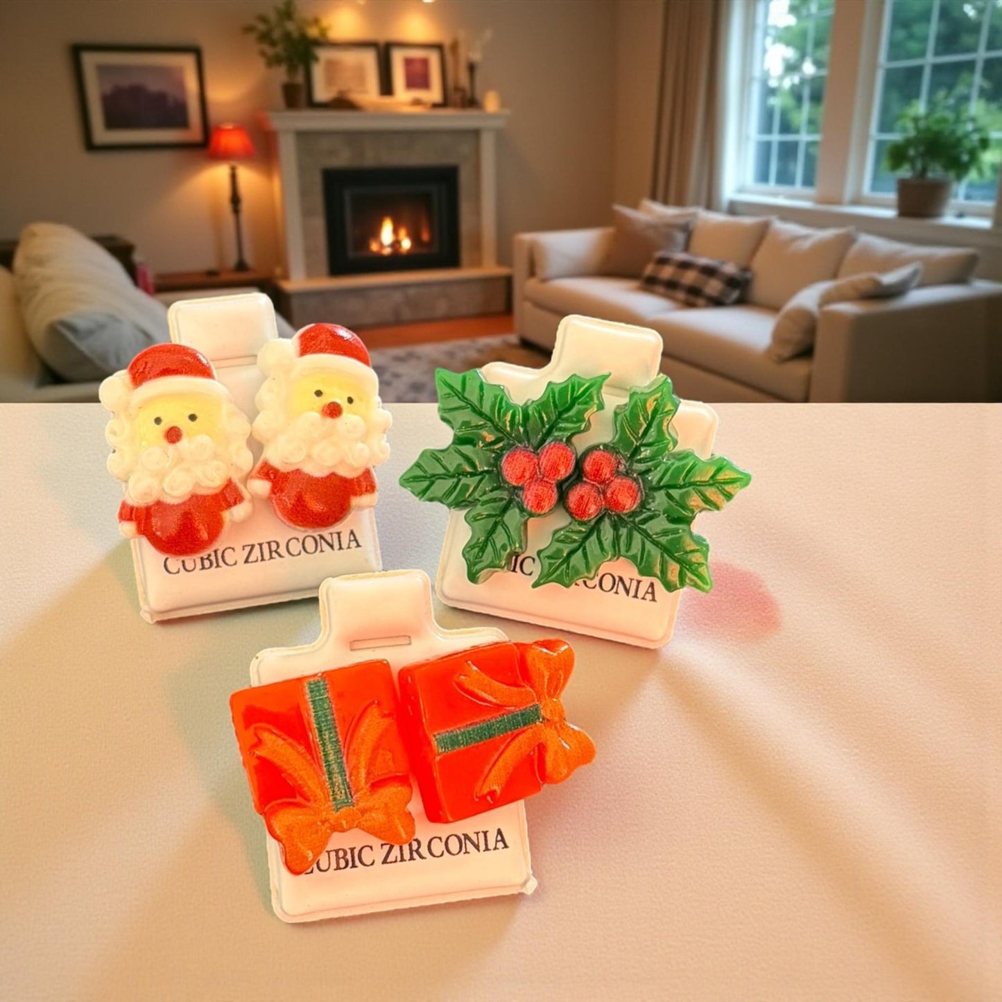 Set de 36 Aretes Navideños $4.14 c/u