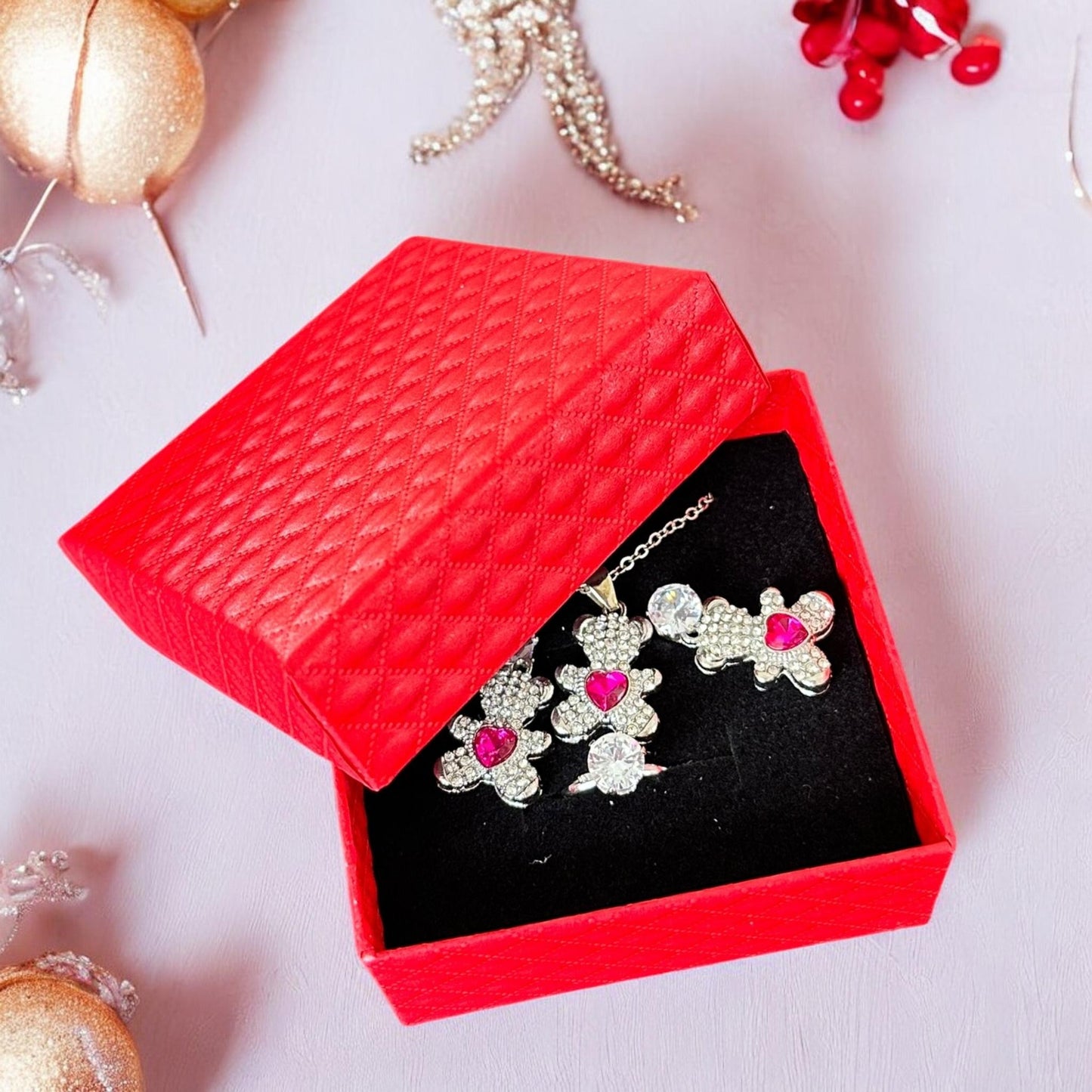 12 Cajas de Accesorios Joyeria Ositos $29 c/u