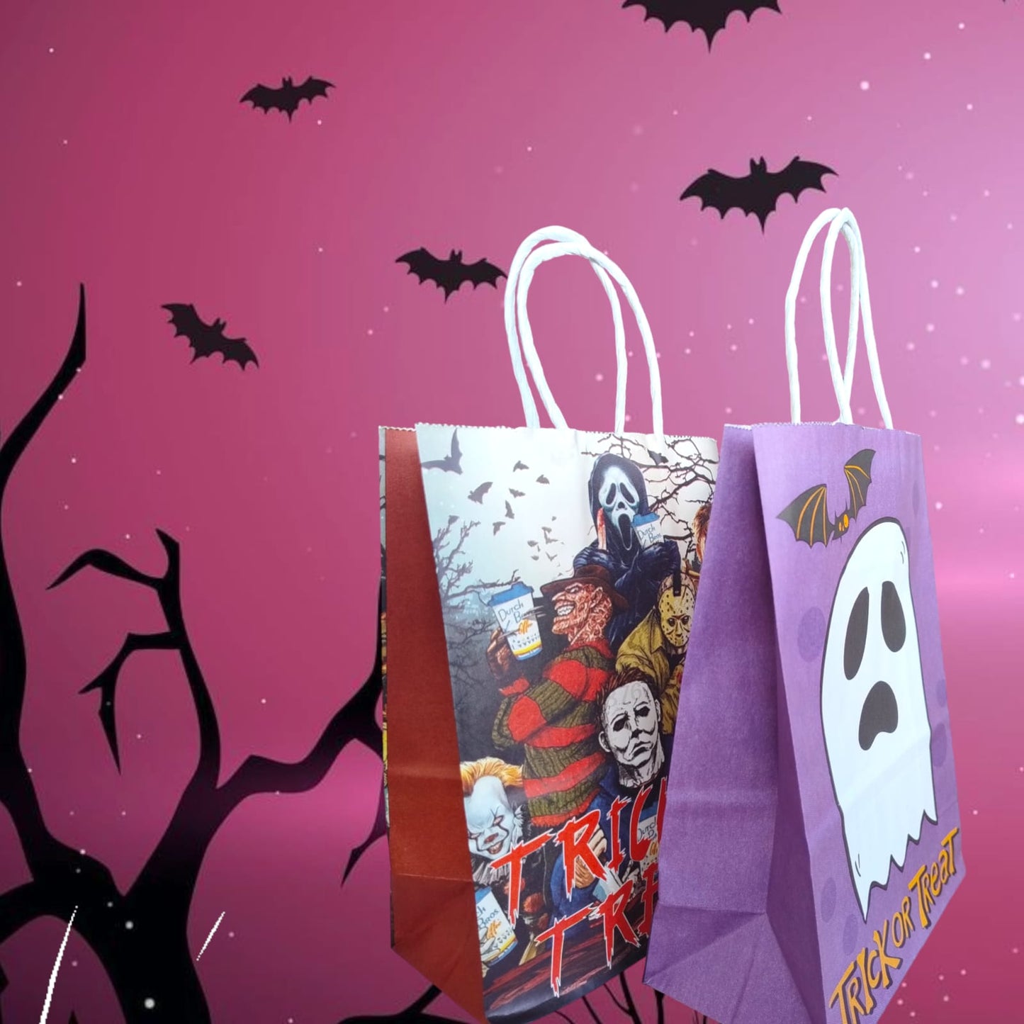 12 Bolsita para pedir dulces Halloween $4.2 c/u