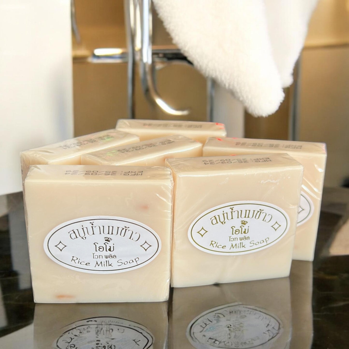 12 Jabones de Leche de Arroz $9 c/u