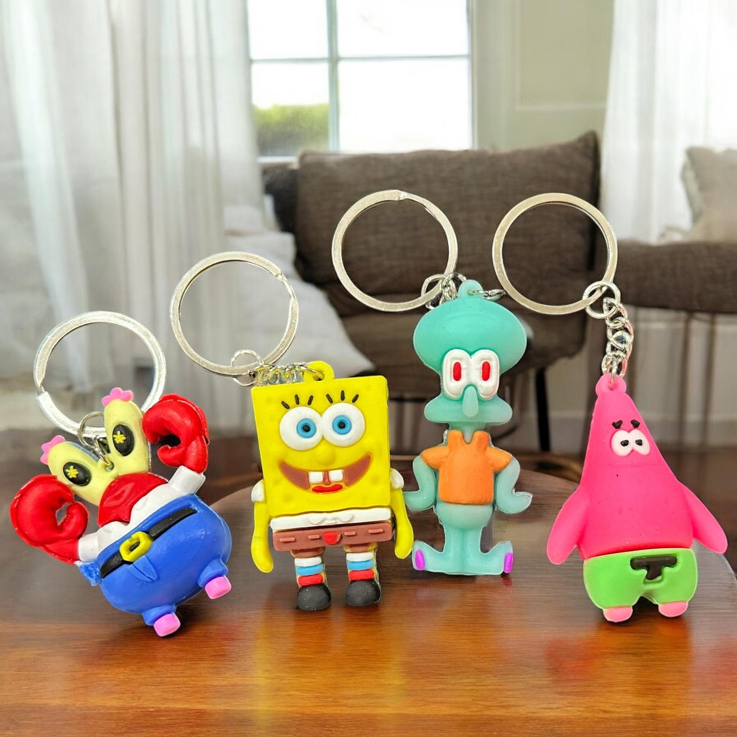 12 Llaveros Bob Esponja Personajes $6 c/u