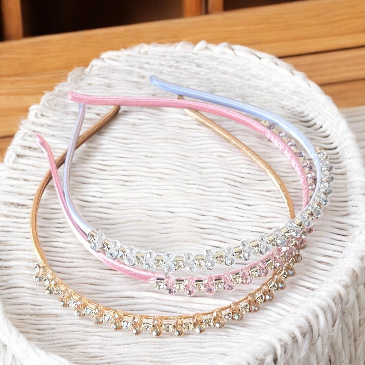 12 Diademas Premium Pedreria Hermosa $10 c/u