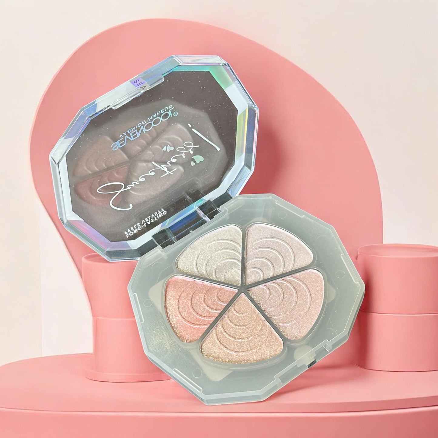 12 Quintetos de Iluminador en Polvo para Rostro $29 c/u