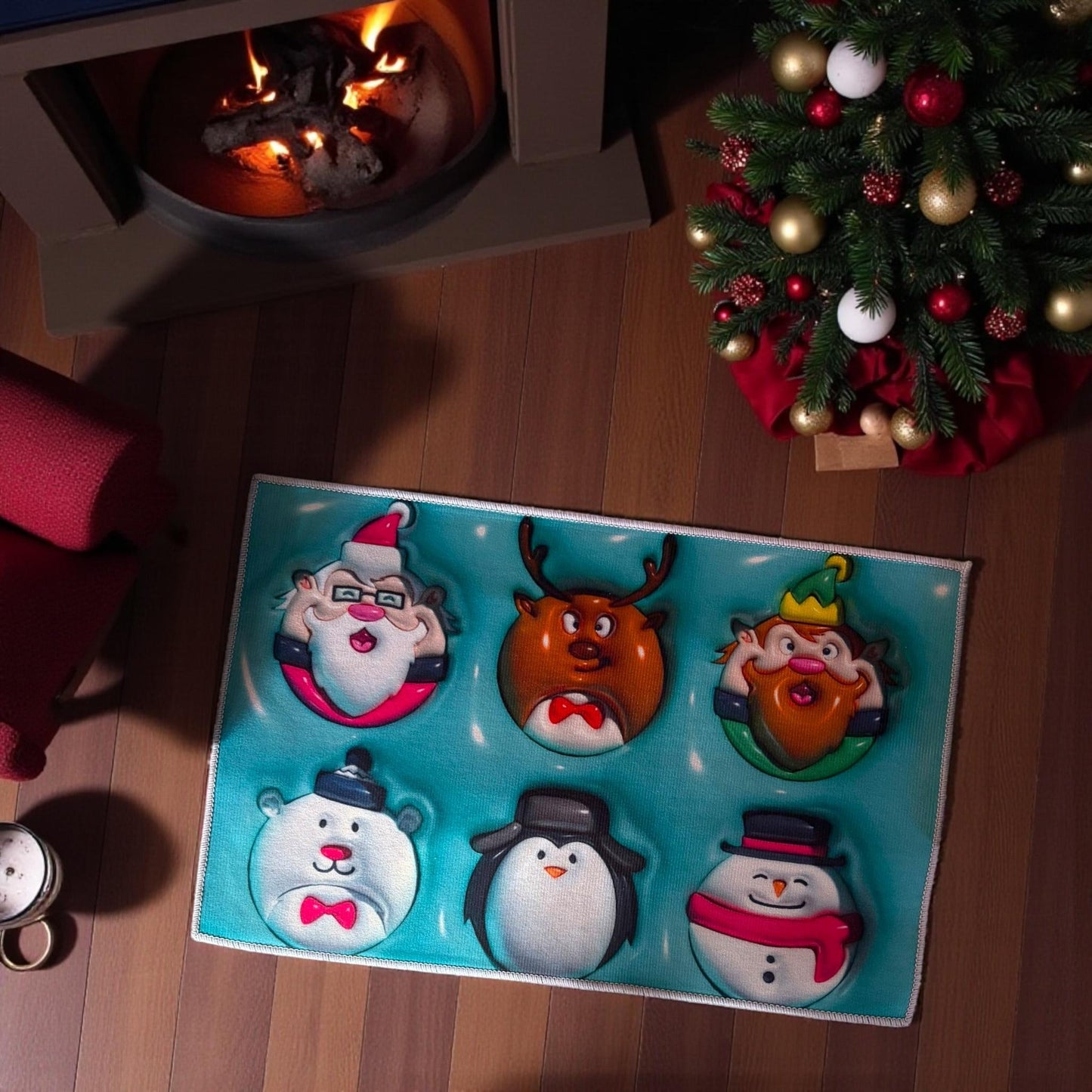 6 Tapete Navideño Estampados $29 c/u