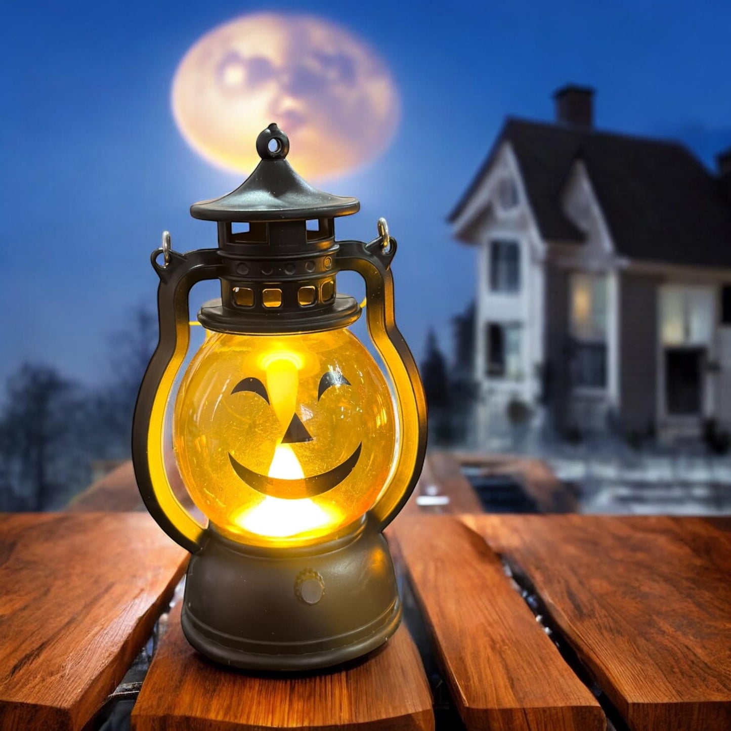 6 Lamparas Calabacita Halloween Parafina $21 c/u