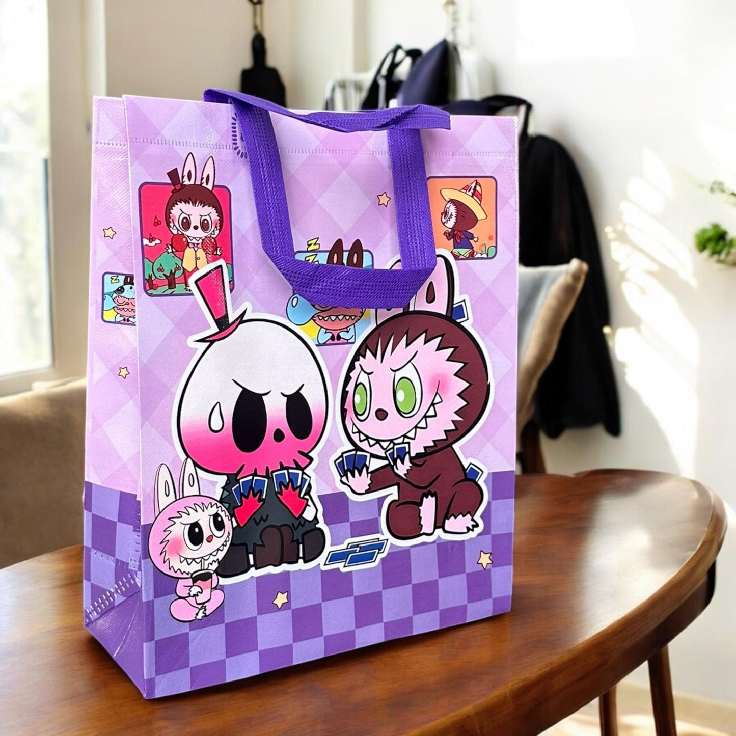 12 Bolsas Labubus Reutilizables G $8.5 c/u