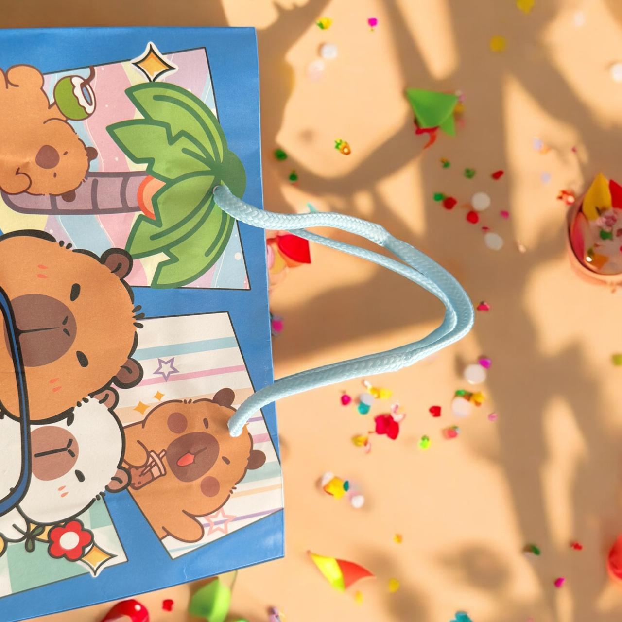 12 Bolsas de Regalo Capibaras $6.5 c/u