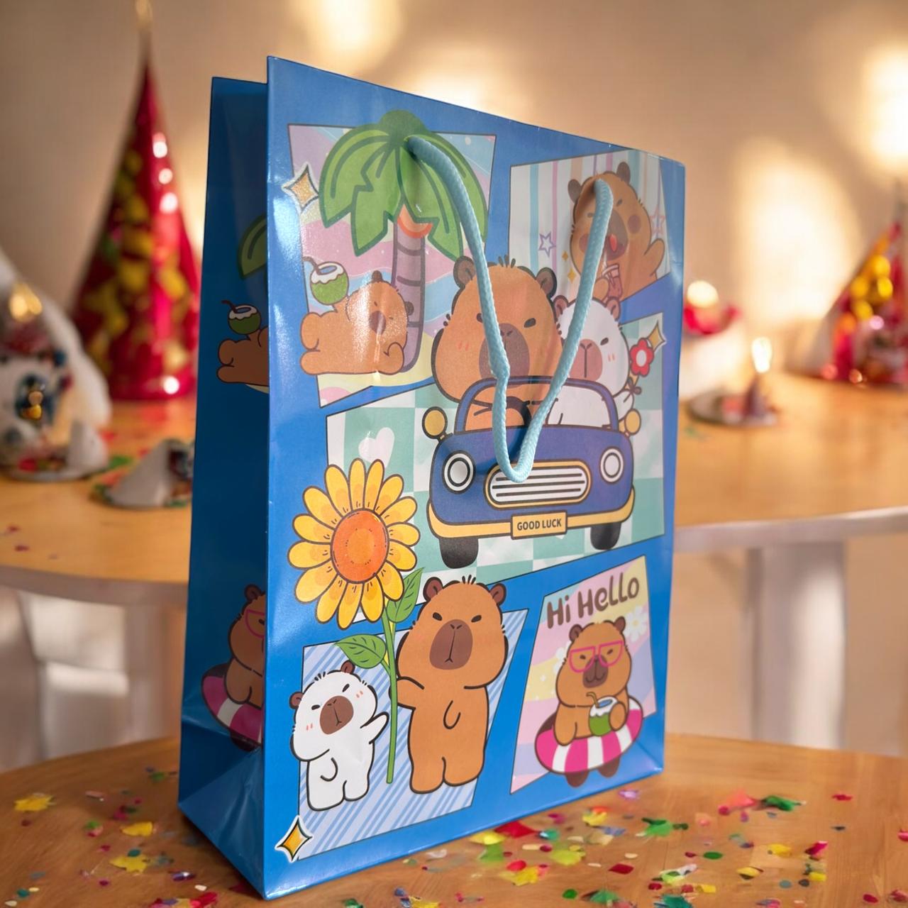 12 Bolsas de Regalo Capibaras $6.5 c/u