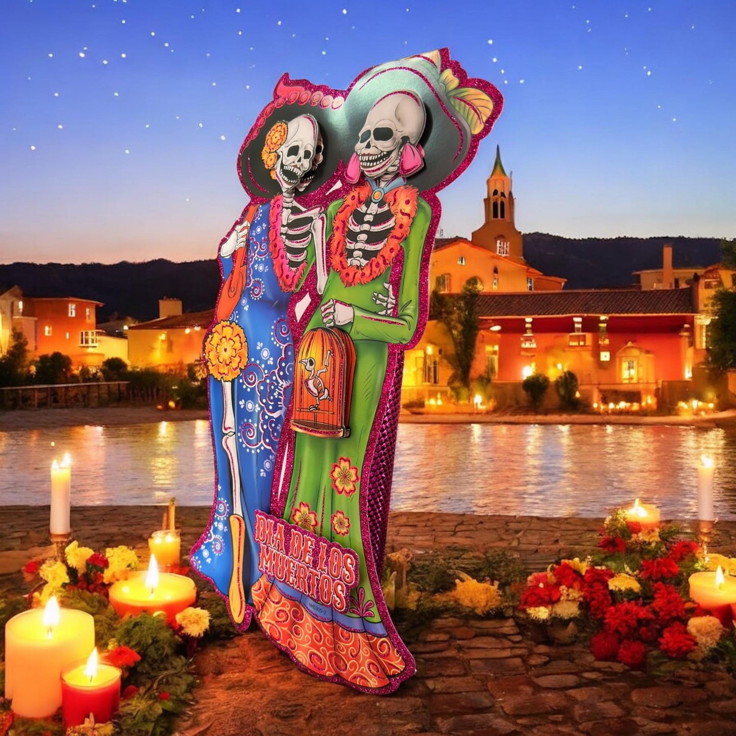 10 Figuras Halloween Diamantadas 3D Grandes $18 c/u