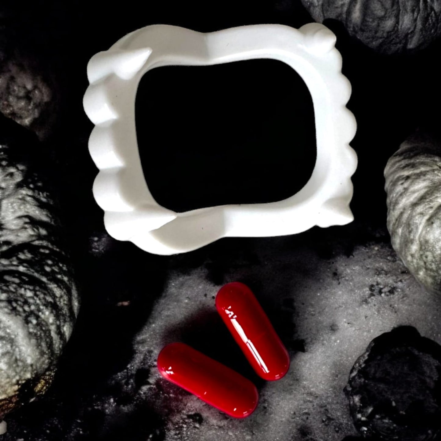 6 Sets Moustro Ojos Saltones y Colmillos Halloween $24.9  C/U