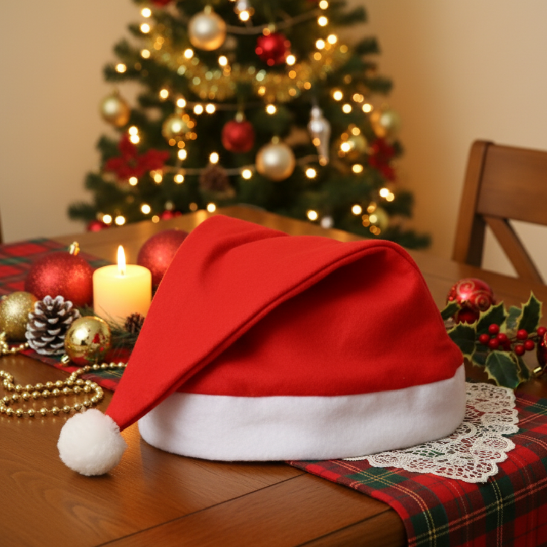 12 Gorro Navideño Santa $4.9 c/u