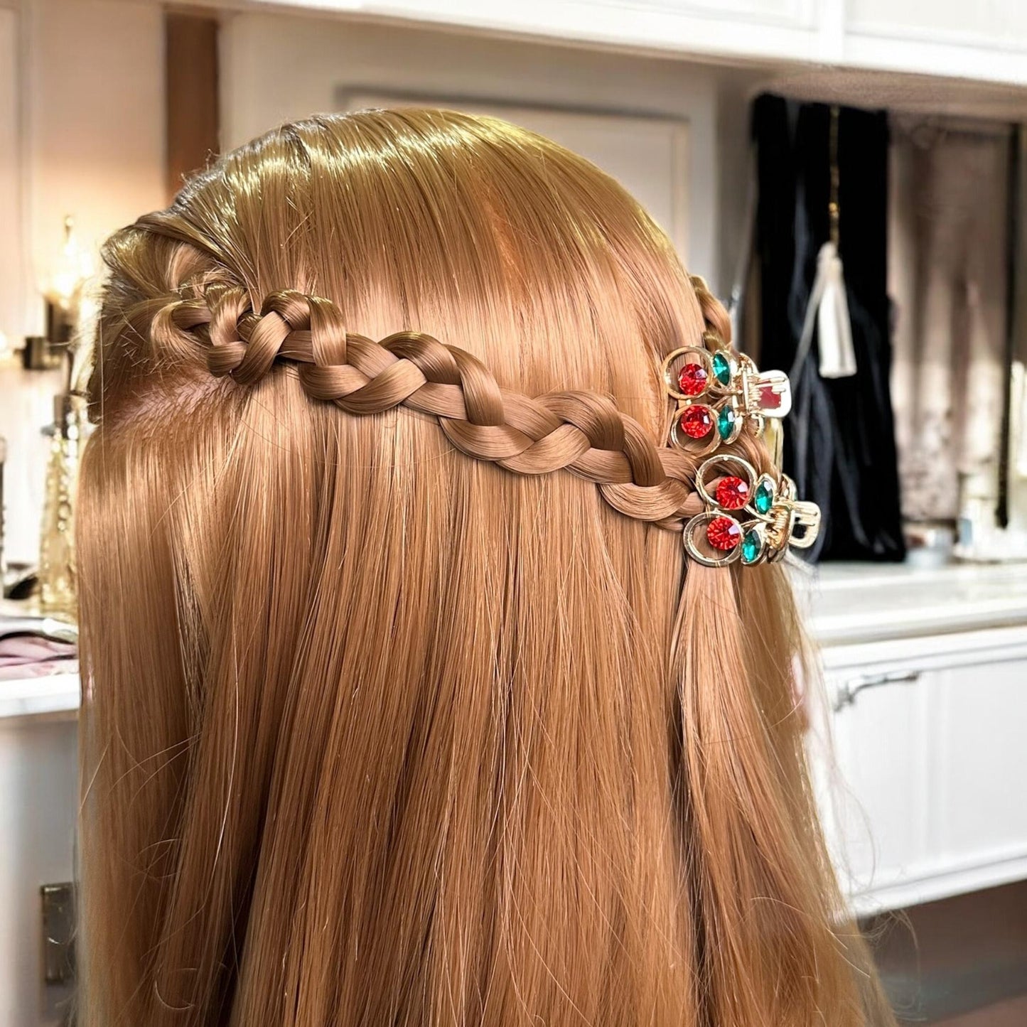 12 Mini Pinzas Cerezas Pedreria $6.75 c/u