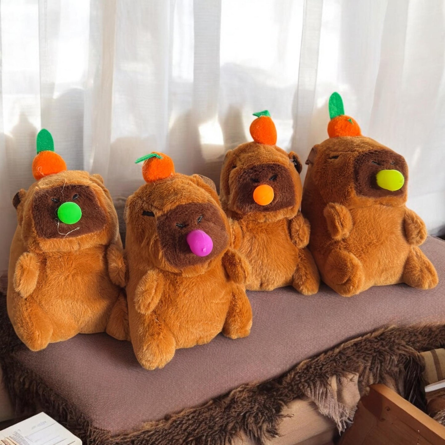 12 Llaveros Capibara Peluche Hermosos $55 c/u