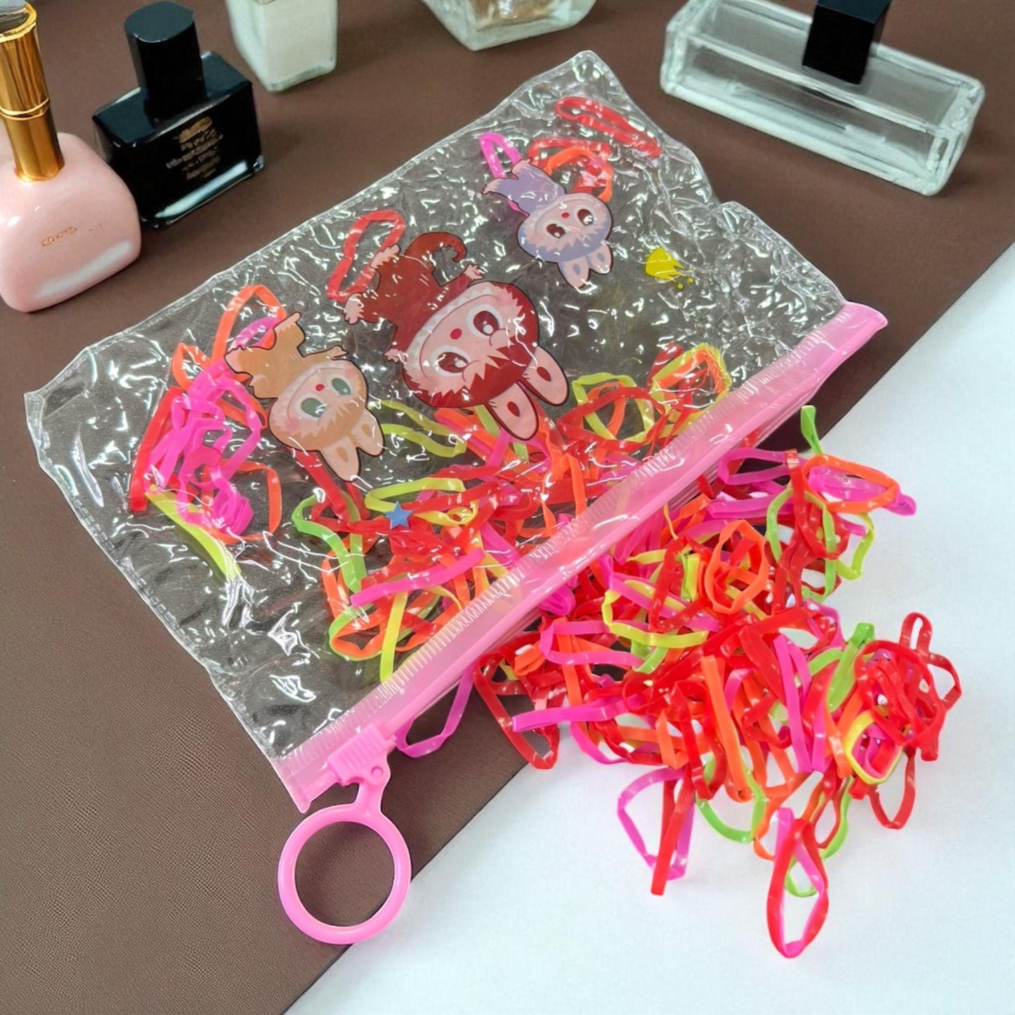 12 Bolsas Labubus Resellables con Ligas para el cabello $6 c/u