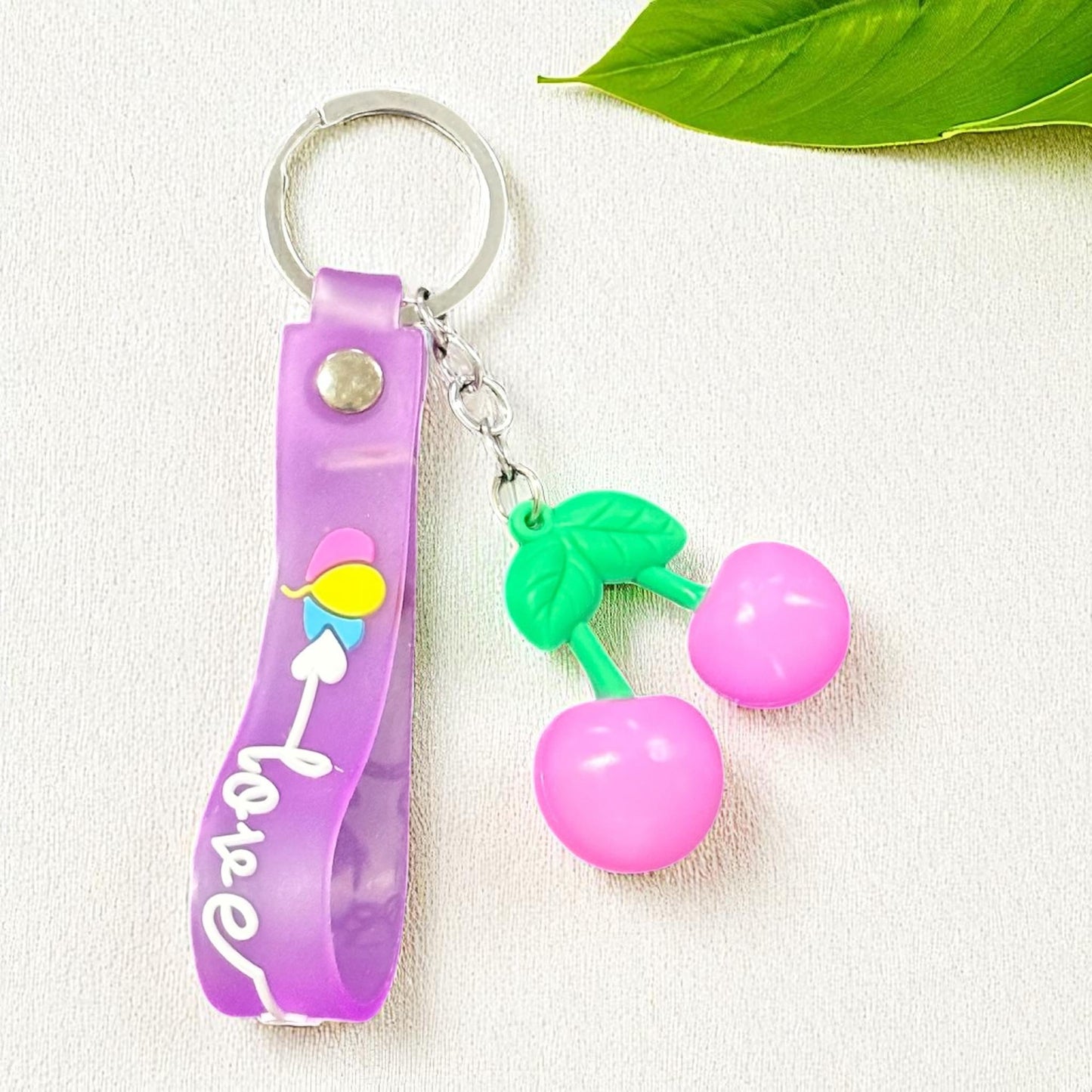 12 Llaveros Cerezas Dobles $6.5 c/u