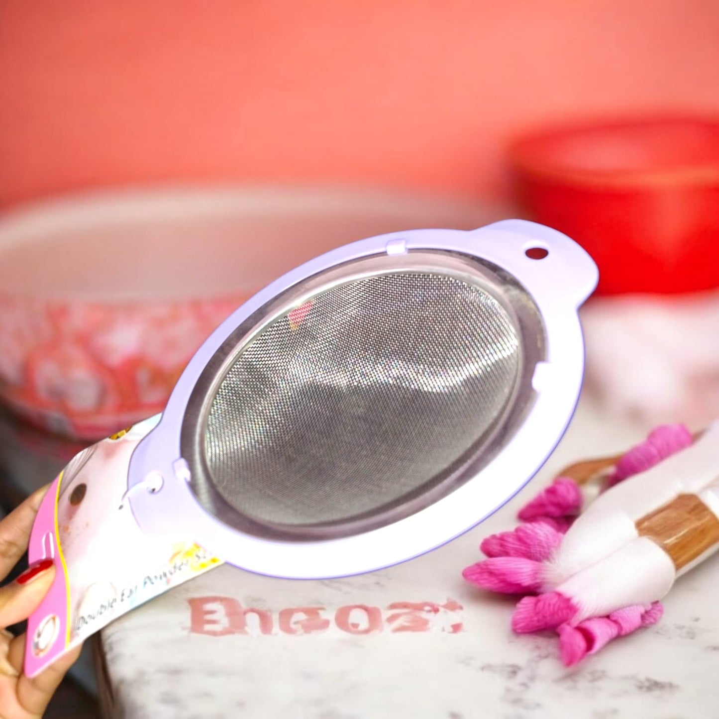 6 Coladores Grande de metal $27 c/u