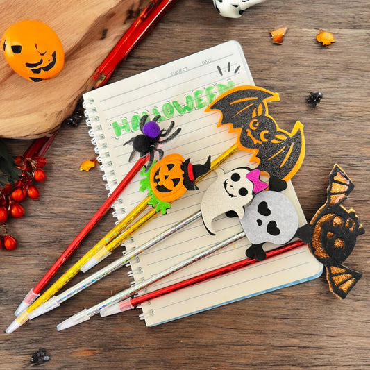 12 Lapiceros Halloween con Figura Diamantada $5.5 c/u
