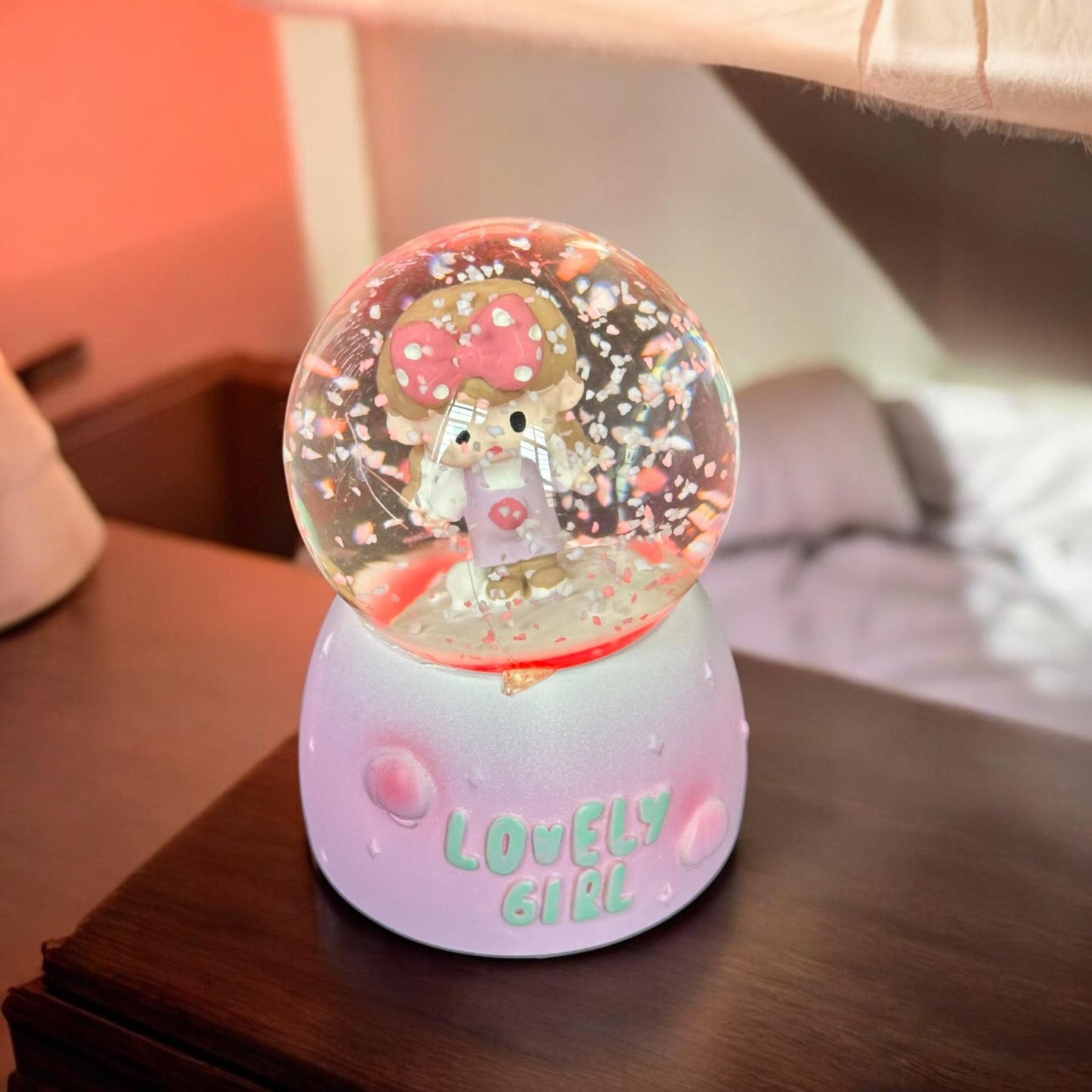 Bola de Cristal Mini Hermosa con Luz