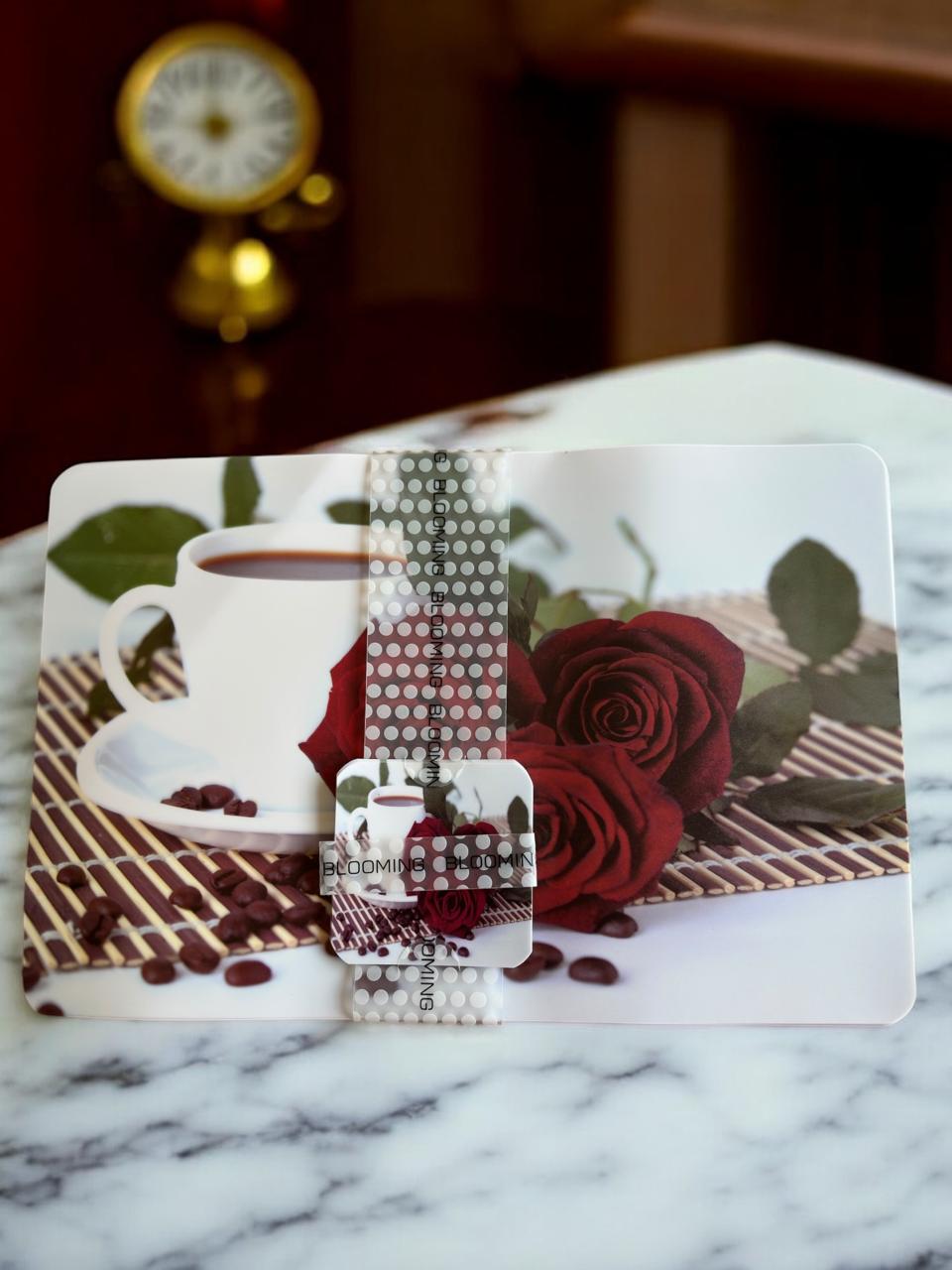 Set 6 Manteles de plastico y 6 Posavasos