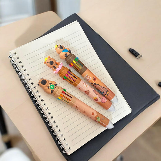 36 Lapiceros Multitintas Labubus/Capibaras Figuras $10.5 c/u