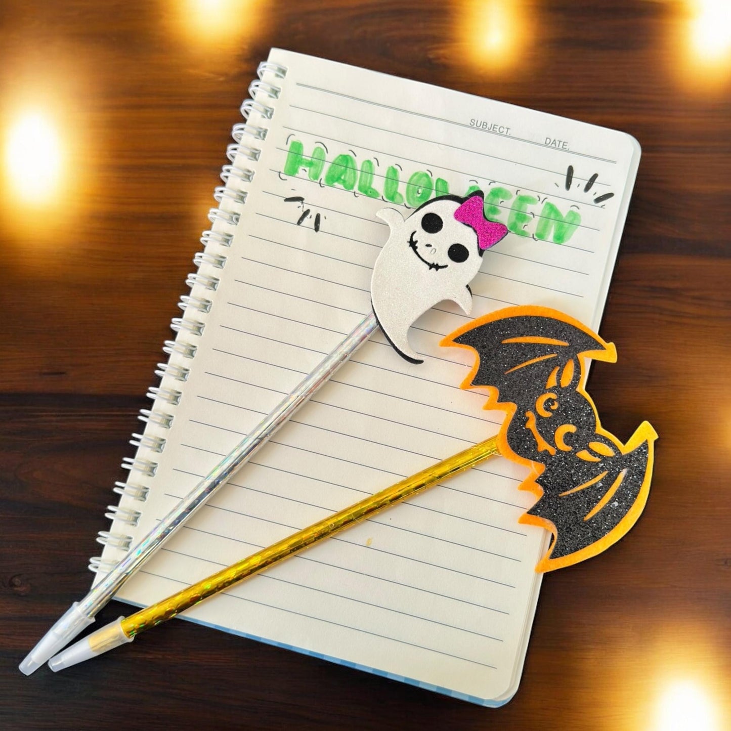 12 Lapiceros Halloween con Figura Diamantada $5.5 c/u