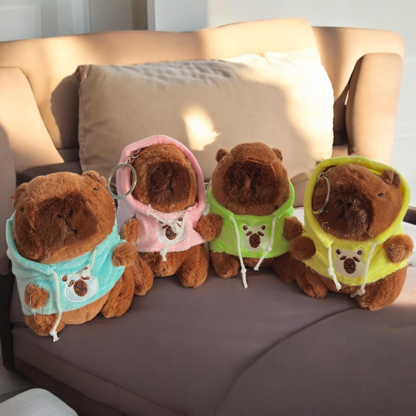 12 Llaveros Capibara Peluche Hermosos $55 c/u