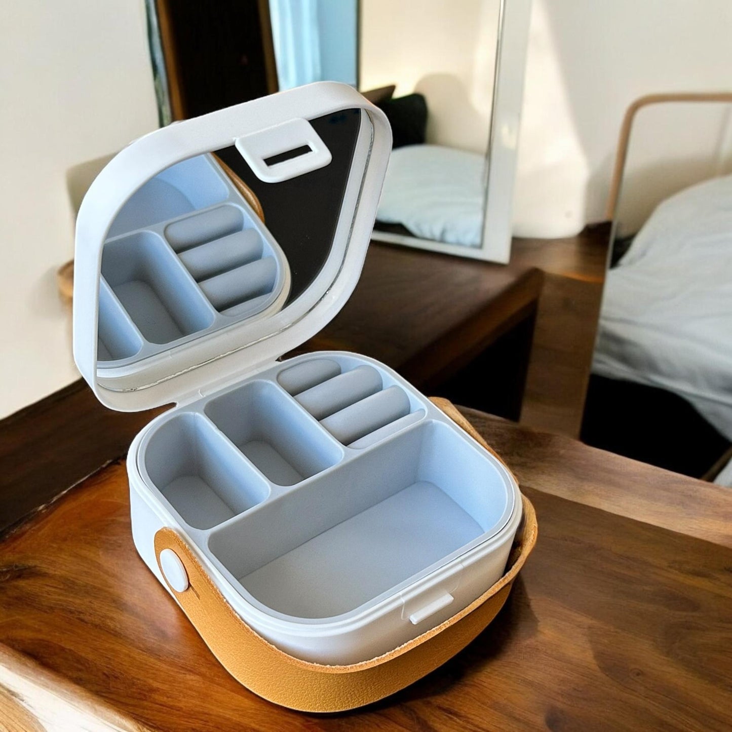 Joyero Plastico con Espejo