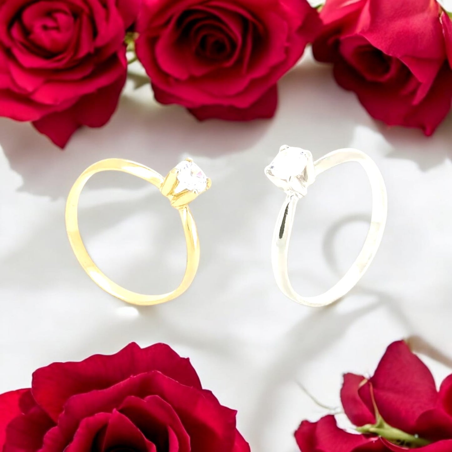 50 Anillos para dama color plata / dorado $5.98 c/u