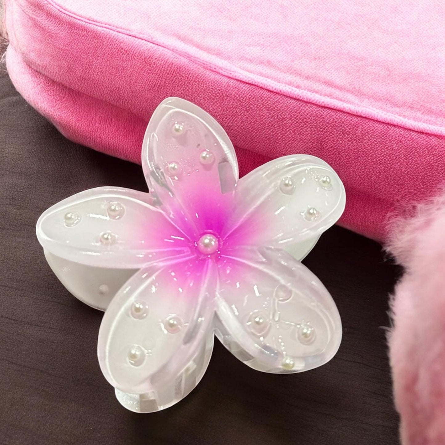 12 Pinzas Hawaiinas Perlitas Lindas $14 c/u